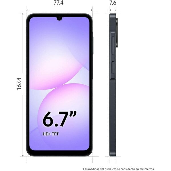 Samsung Galaxy A07s 4G 64GB 4GB RAM 6.7" Dual SIM Unlocked Black