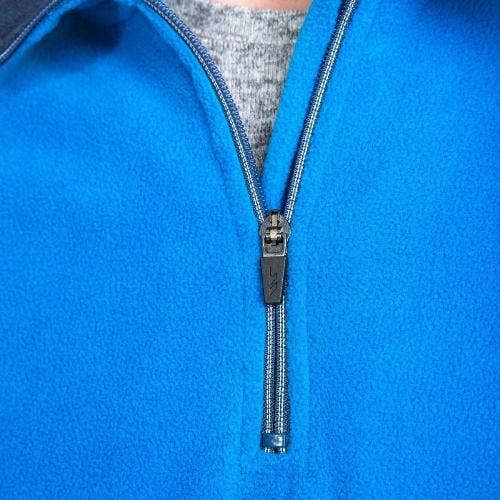 Mens Trespass Blackford Microfleece Pull Over Zip Fleece Top