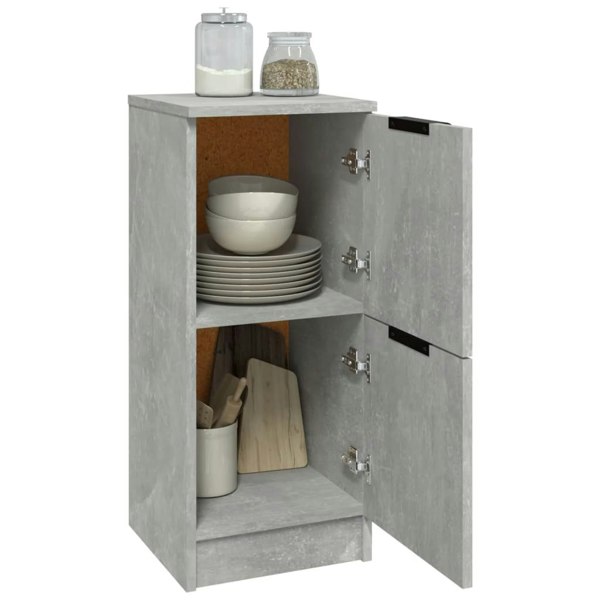 Berkfield Sideboards 2 pcs Concrete Grey 30x30x70 cm Engineered Wood
