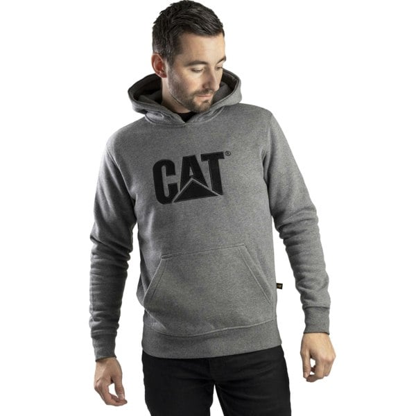 Caterpillar Trademark CW10646 Hooded Sweatshirt / Mens Sweatshirts - Heather Grey