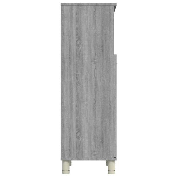 Berkfield Bathroom Cabinet Grey Sonoma 30x30x95 cm Engineered Wood