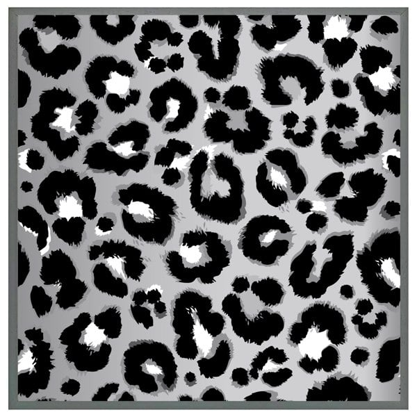 Benjamin Tate Design Silver leopard print (picture Frame)