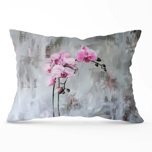 Warren Reed Pink Orchids Cushions