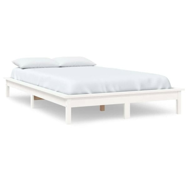 Berkfield Bed Frame White 120x200 cm Solid Wood Pine