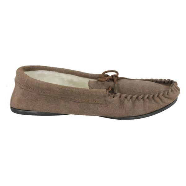 Mens Vamp Slippers Moccasin