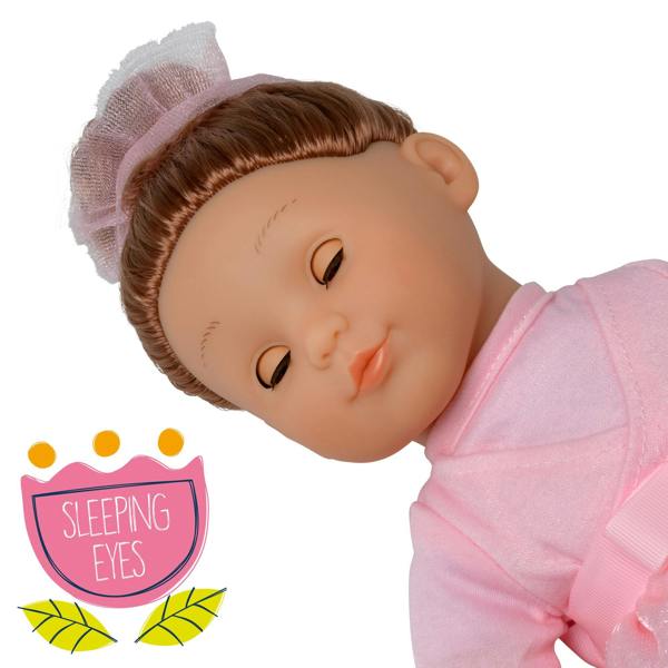 Dolls World Charlotte 36cm Soft Bodied Ballerina Doll with Deluxe Outfit - For 18 months+