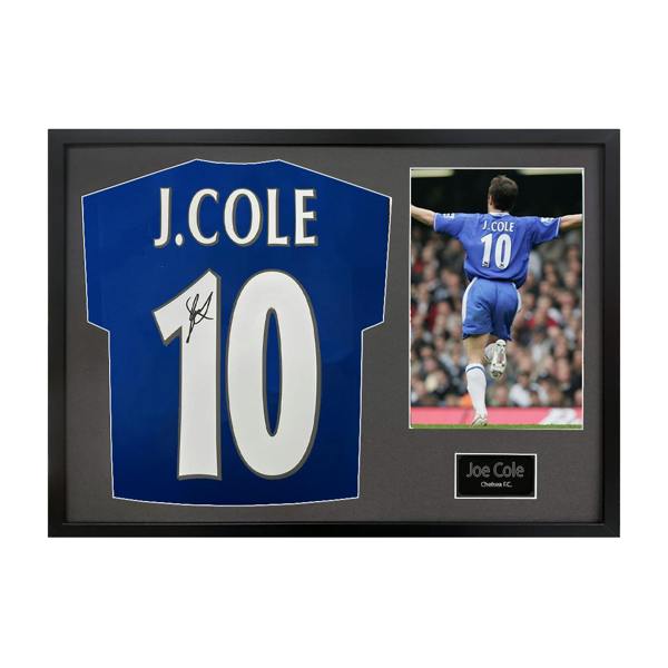 Joe Cole Signed Chelsea Shirt Classic Frame