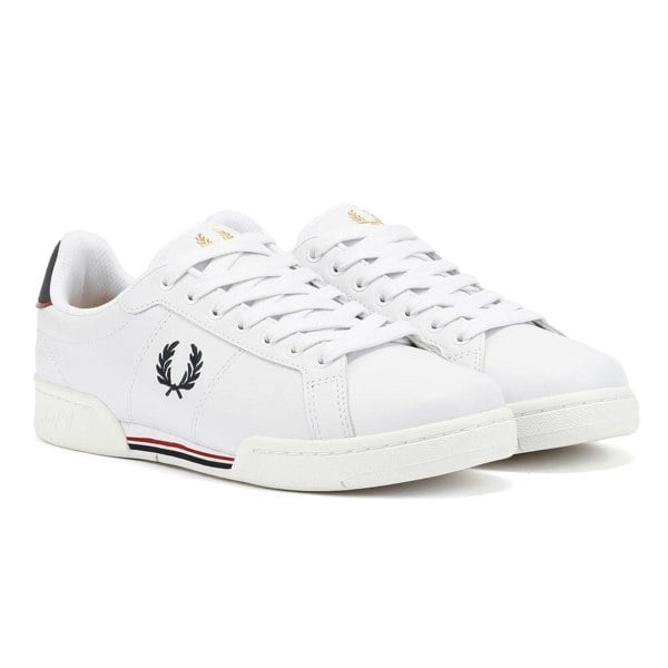 Fred Perry B722 Leather Men's White/Navy Trainers