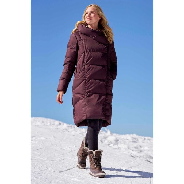 Mountain Warehouse Womens Cosy Extreme II Wrap Down Jacket - Dark Burgundy