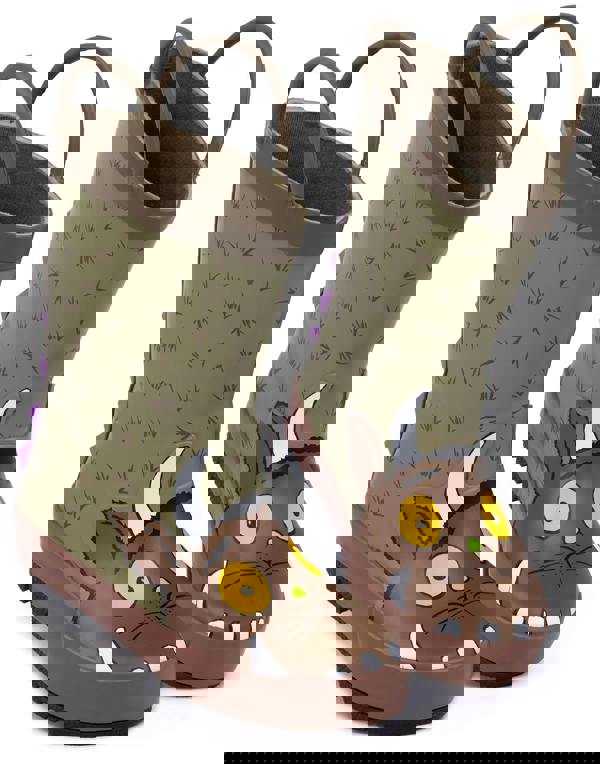 Gruffalo & Friends Unisex Kids Brown Novelty Face Wellington Boots with Handles