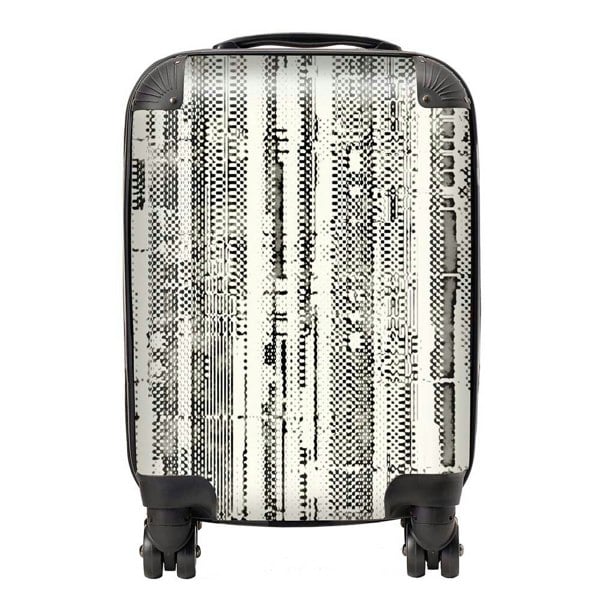 Warren Reed Washed Out Canvas Pattern Suitcase