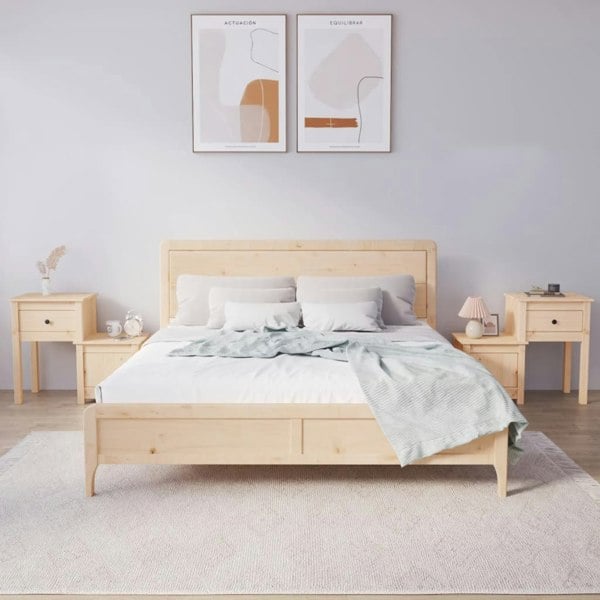 Berkfield Bedside Cabinet 2 pcs 79.5x38x65.5 cm Solid Wood Pine