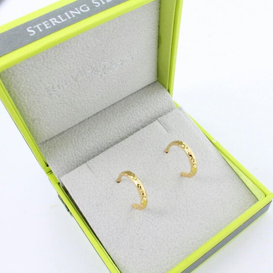 Reeves & Reeves Classic Hammered Hoop Earring