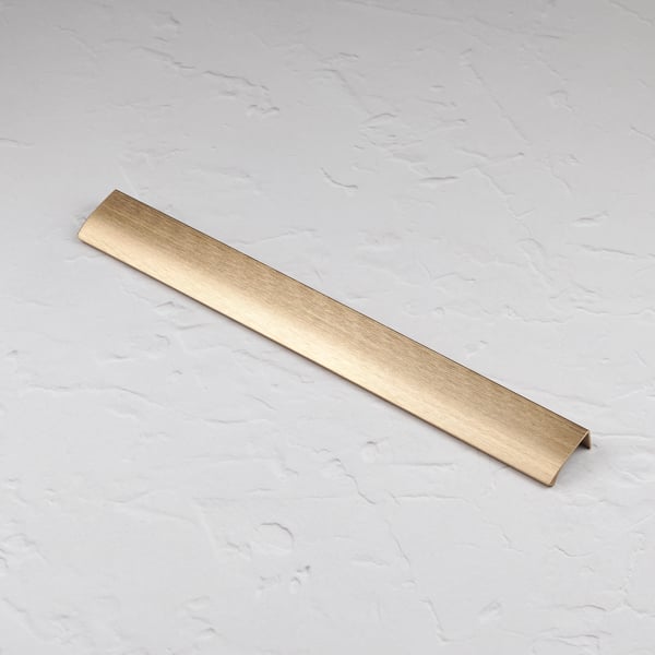 Handle & Home Brushed Brass Edge Mount Lip Pulls