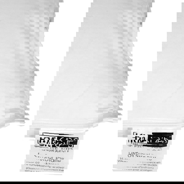 HOMESCAPES White Duck Down Surround Pillow