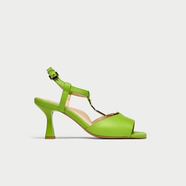 Calla Pamela Shoes - Lime Green Leather