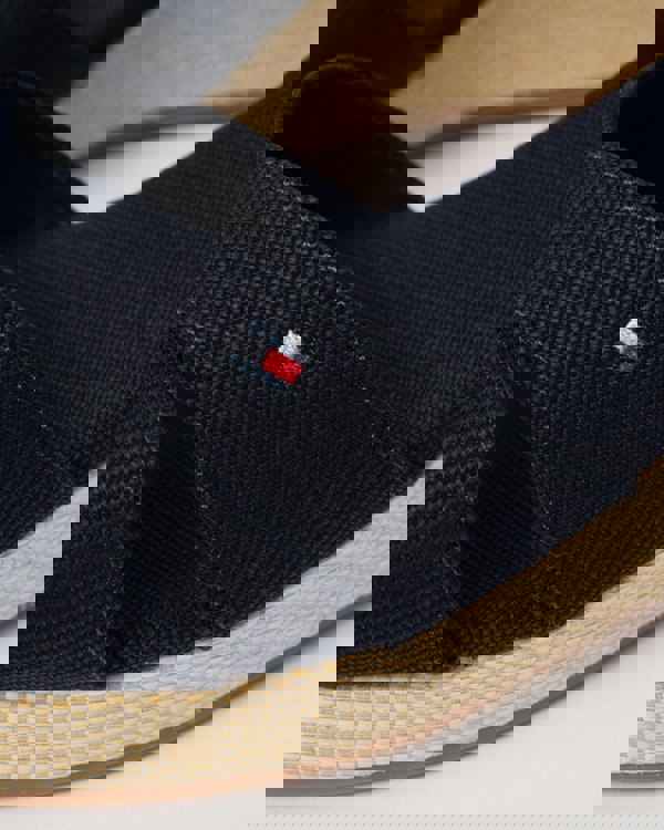 Tommy Hilfiger Criss-Cross Womens Wedge Espadrille - Space Blue