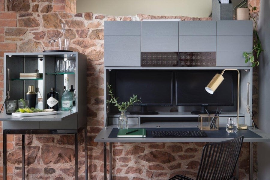 Adrianna Bureau with cupboard by Gillmore British Design
