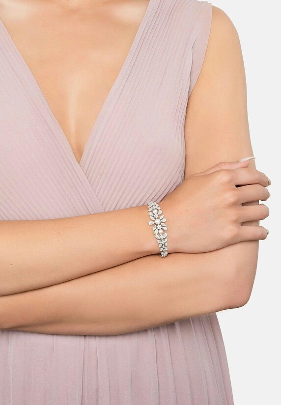 Latelita Empress Pearl Petal Tennis Bracelet