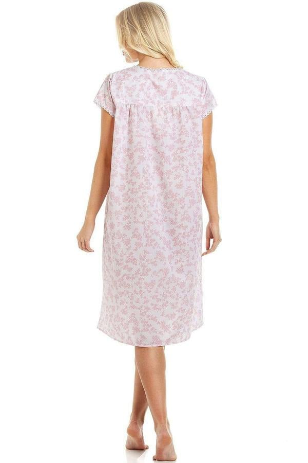 Various Colour Floral White Short Sleeve Nightdress