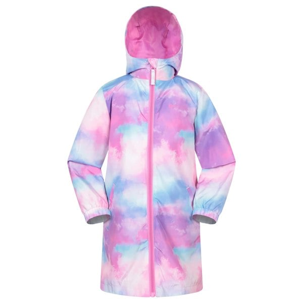 Mountain Warehouse Childrens/Kids Flo Printed Water Resistant Padded Jacket - Pink
