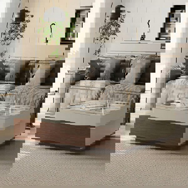 Weilai Concept Grimaldi Extendable Coffee Table, Square Coffee Table