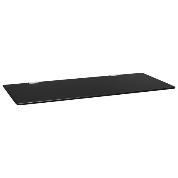 Berkfield Wall-mounted Urinal Privacy Screen Black 90x40 cm Tempered Glass