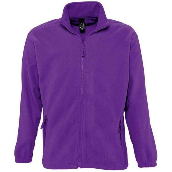 SOLS Unisex Adult North Fleece Jacket - Dark Purple