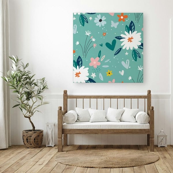 Warren Reed Garden Summer Flowers Canvas