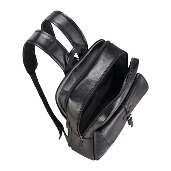 Infinity Leather Genuine Leather Vintage Laptop Backpack Travel Bag - Cove