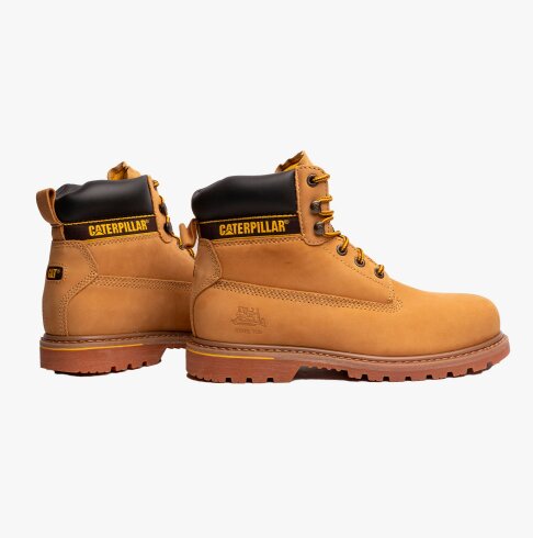 CAT HOLTON S3 Mens Leather Safety Boots Honey