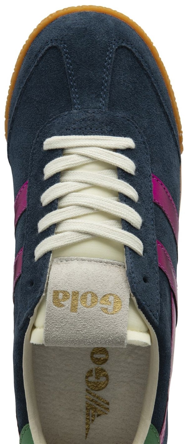 Gola Elan Glitz Suede Women's Navy/Fuchsia/Emerald Trainers