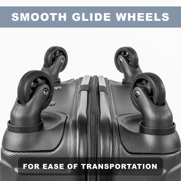 Gino Ferrari Lightweight Hard Shell Wheeled Suitcase Hold Cabin Luggage with Wheels