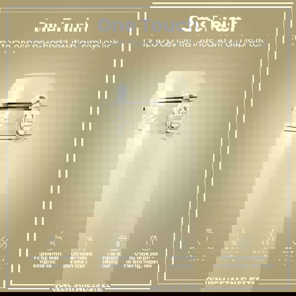 ION8 Leak Proof 1 Litre Water Bottle, Stainless Steel, Creamy White, 1L