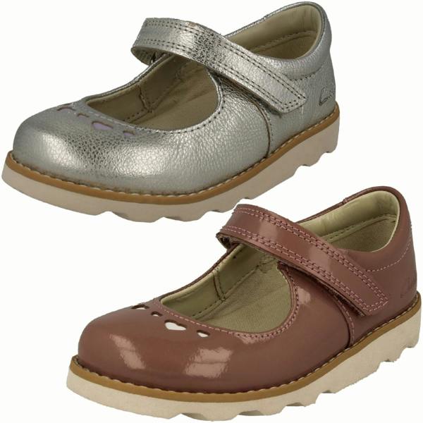Clarks Girls Clarks  Heart Detailed Mary Jane Style Shoes Crown Jane