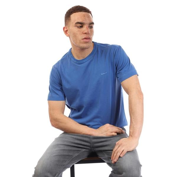 Gant Mens Sun Faded T-Shirt - Blue - 