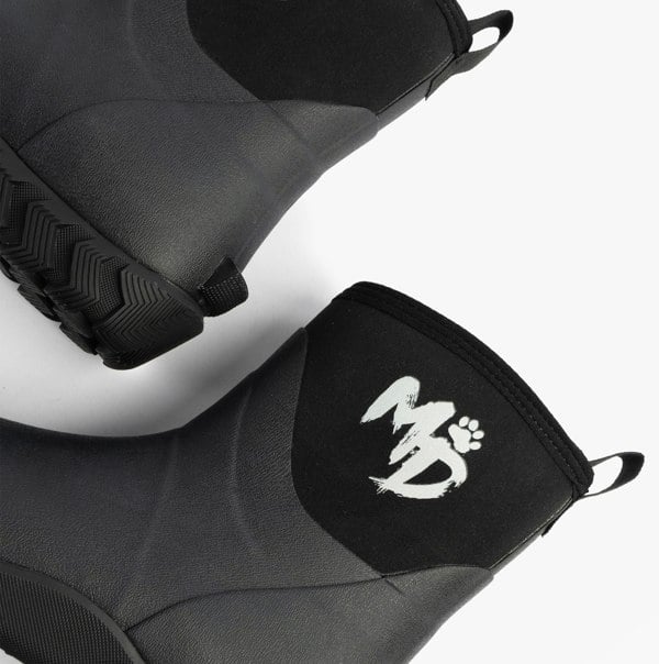 Mud Dogs RUTLAND SHORT Unisex Neoprene Wellington Boots Black