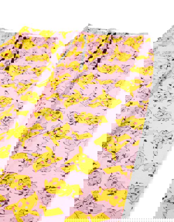 Pokemon Womens Pink Pikachu Short Sleeve Long Leg Pyjama Set