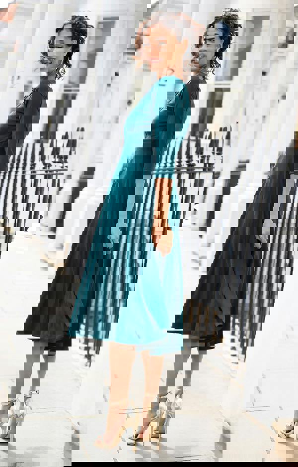 Alie Street London Annie Dress Petite - Pine Green