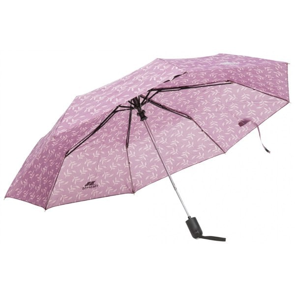 Trespass Maggiemay Automatic Umbrella - Mauve Plant Print