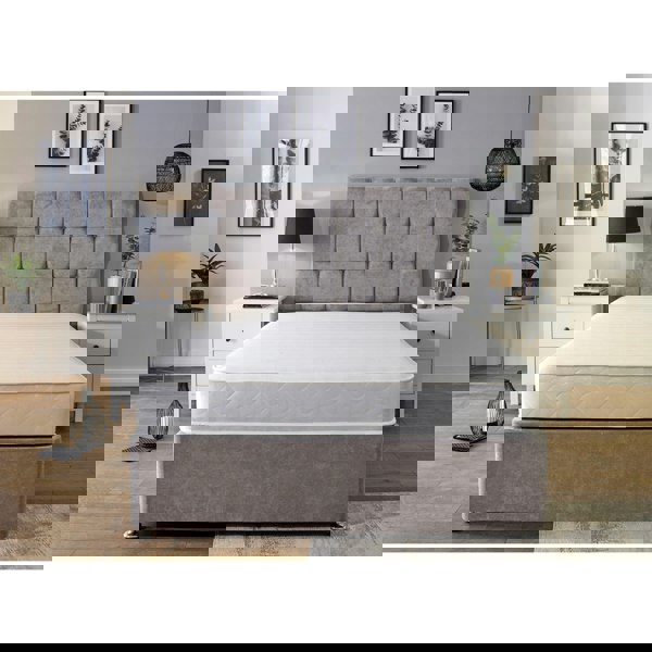 eXtreme Comfort Budget Memory Sprung Mattress - Quilted Cooltouch Straight Line Top Panel