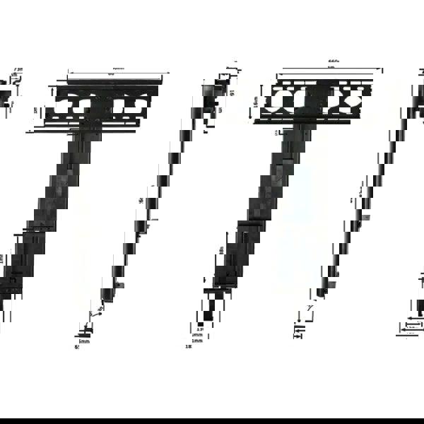 Dorel Home Chromium TV-Stand with 1 flap in grey CRO2-1000BKT-GR