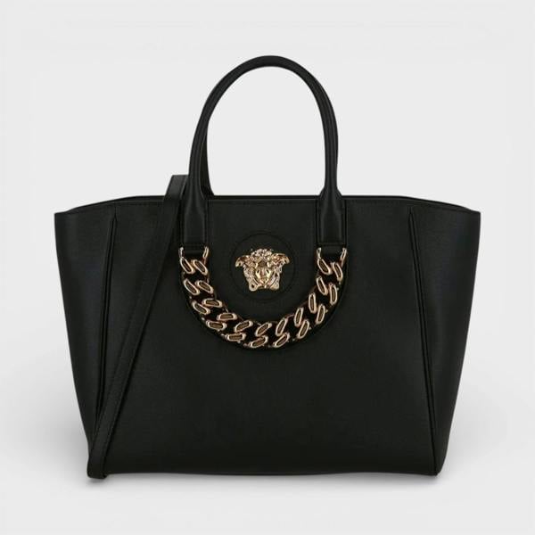 Versace La Medusa Medium Tote Bag Black