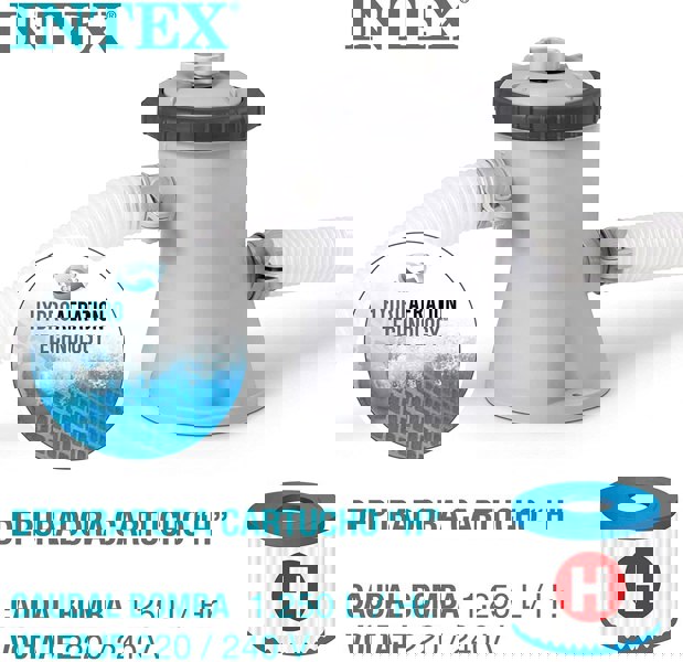 Intex 10 ft x 30-inch Beachside Metal Frame Pool Set