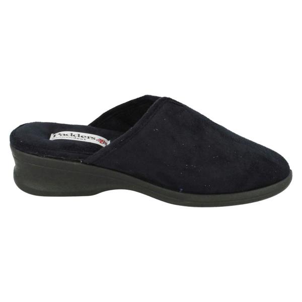 Padders Ladies Padders Wedge Heel Slipper Sable