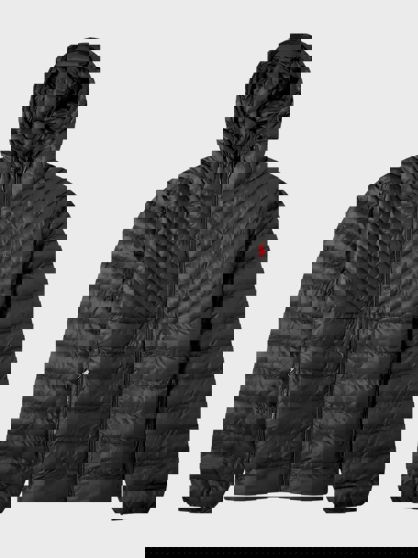 Ralph Lauren Polo Ralph Lauren Men's Terra Chevron Insulated Hooded Jacket Polo Black