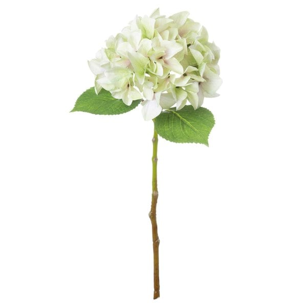 Hill Interiors Shabby Hydrangea Artificial Flower - Green