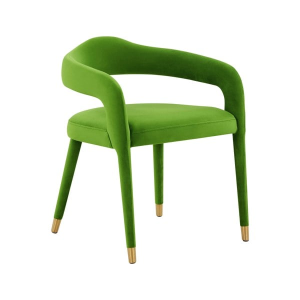 Furniture Edit Lucia Green Velvet Dining Chair