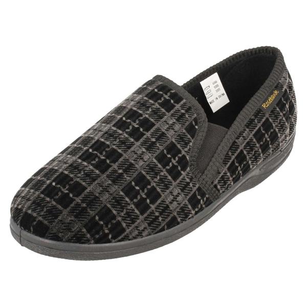 Rosebank Mens Rosebank Twin Gusset Indoor Slippers Jack