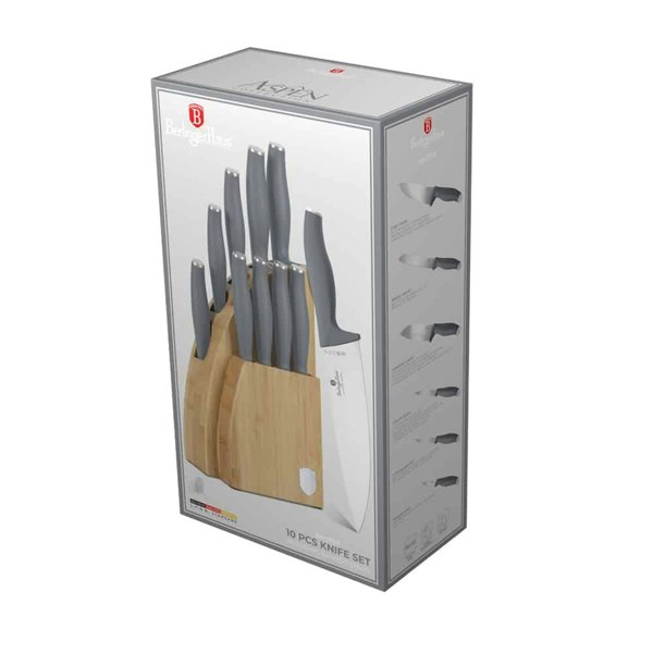 10 pcs knife set with BAMBOO stand Berlinger Haus BH2759